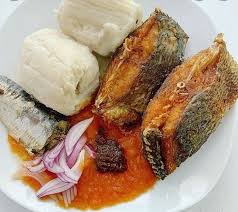 Kenkey and fried fish